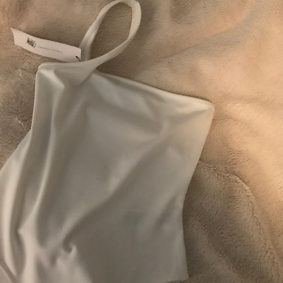 White one shoulder bodysuit - Picture 2 of 4